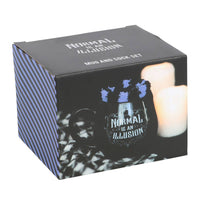 Normal Is an Illusion Gothic Mug and Socks Set