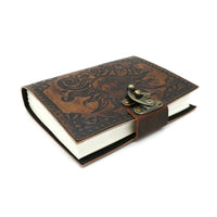 Celestial Blank Leather Journal - Embossed (5 x 7 in.)
