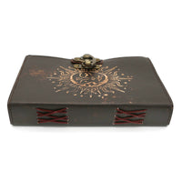 Sun & Moon Blank Leather Journal - Embossed (5 x 7 in.)