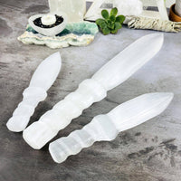 20 cm Selenite Knife Hand-Carved