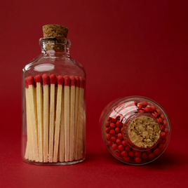 Matches in Apothecary Jar - No Label