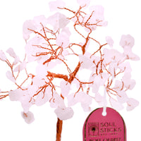 Lrg Rose Quartz Crystal Tree (100 Beads)