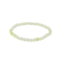 Green Jade Beaded Bracelet - Myanmar: 8mm