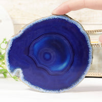 Blue Agate Coasters (Set of 4)