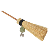 Tree of Life Ritual Altar Broom - Green Aventurine with (9")