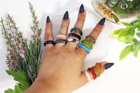 Assorted Semi-Precious Gem Stone Rings