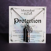 Protection Spell Jar Amulet Necklace