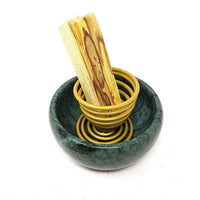 Golden Smudge & Palo Santo Stick Holder - 2"H