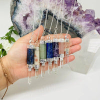 Green Aventurine Crystal Quartz Point Pendulum