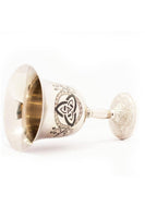 Triquetra Brass Chalice - Silver Finish (5")