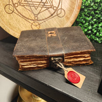 Aged Brown Leather latch Journal