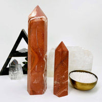 Crystal Red Jasper Point Tower (1kg–1.5kg)
