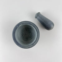 Triple Moon Pentagram Carved Soapstone Mortar & Pestle 2.75"