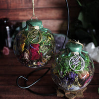 Moon Fairy Witch Ball with Stand - Bronze