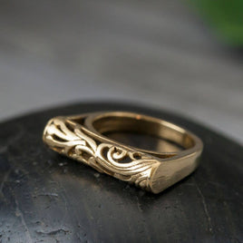 7 - Scroll Brass Ring