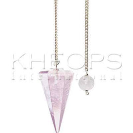 Rose Quartz Hexagonal Pendulum - Gemstone -