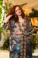 Theatre of Dreams Opera Duster Kimono Robe w/ Deer, Forest