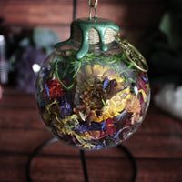 Moon Fairy Witch Ball with Stand - Bronze