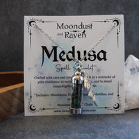 Medusa Spell Jar Amulet Necklace