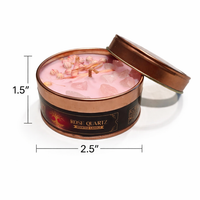 Rose Quartz Crystal Smudge Candle