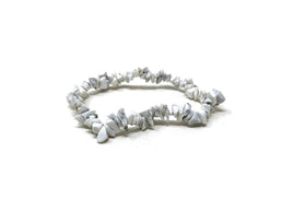 Howlite Chip Bracelet (#101)