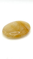 Golden Healing Quartz Palm Stone (4–5")