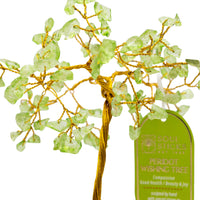 Lrg Peridot Crystal Tree (100 Beads)