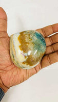 ≈3" Ocean Orbicular Jasper Heart