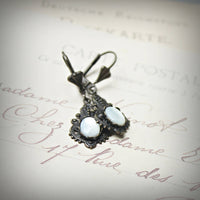 Small Mother of Pearl Victorian Earrings