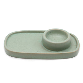Sage Green Ceramic Palo Santo Burner (6.5 in.)