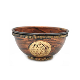 Flower of Life Copper Smudge Bowl (4 in.)