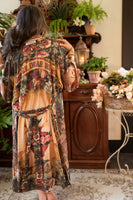 Sacred Heart Courage Dear Heart Opera Duster Kimono Robe w/