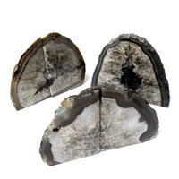 Black Agate Bookend Pair (6–9 lb)