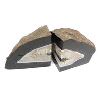 Black Agate Bookend Pair (6–9 lb)