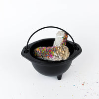6"D Cast Iron Cauldron