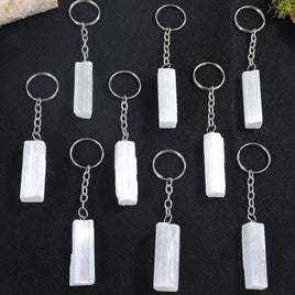 Selenite Key Chain