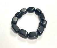 Black Obsidian Tumbled Stone Bracelet