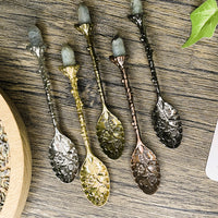 Bronze Labradorite Crystal Spoon
