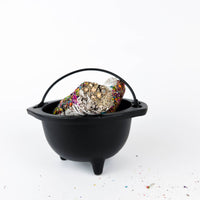 6"D Cast Iron Cauldron