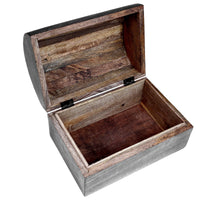 C Wood Storage Box - Treasure Chest, Celtic Cross (9 × 6 × 6")