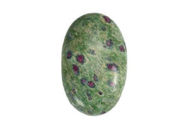 Palm Stone - Ruby Fuchsite Oval: Palm Stone