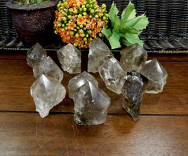 50-100g - Crystal Raw Smoky Quartz Semi-Polished Point