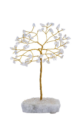 Sm Clear Quartz Stone Crystal Tree (60 Beads)