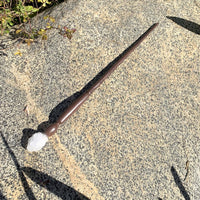 White Geode Enchantment Crystal Wand