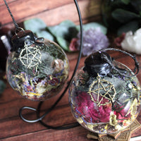 Protection Witch Ball with Stand - Bronze