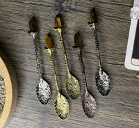 Gunmetal Tiger's Eye Crystal Spoon