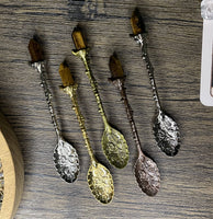Gunmetal Tiger's Eye Crystal Spoon
