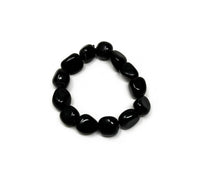 Black Agate Tumbled Stone Bracelet