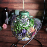 Moon Fairy Witch Ball with Stand - Bronze