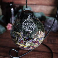Protection Witch Ball with Stand - Bronze